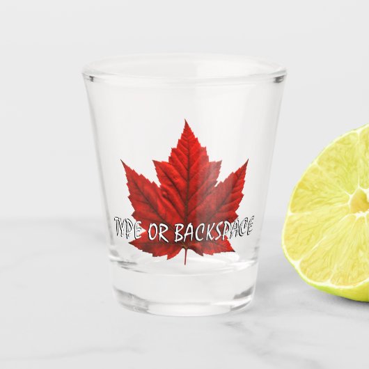 Canada Shot Glasses Canada Maple Leaf Souvenir Glas (Voorkant)