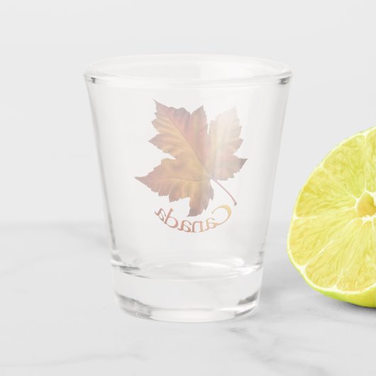 Canada Shot Glasses Canada Maple Leaf Souvenirs Shot Glas (Achterkant)