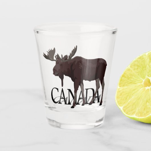 Canada Shot Glasses Canada Moose Souvenir Glas (Voorkant)