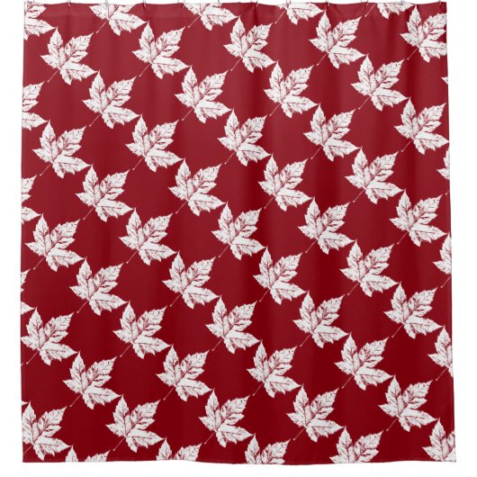 Canada Shower Curtains Canada Maple Leaf Decor Douchegordijn (Voorkant)