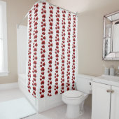 Canada Shower Curtains Canada Maple Leaf Decor Douchegordijn (In situ)