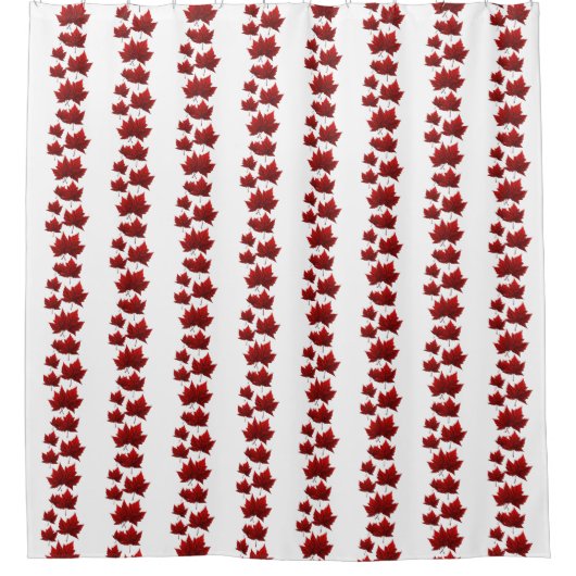Canada Shower Curtains Canada Maple Leaf Decor Douchegordijn (Voorkant)