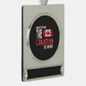 Canada Sieraden Verzilverd Banner Ornament (Rechts)