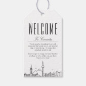 Canada Silhouet | Welkomstbericht Cadeautags Cadeaulabel (Voorkant)