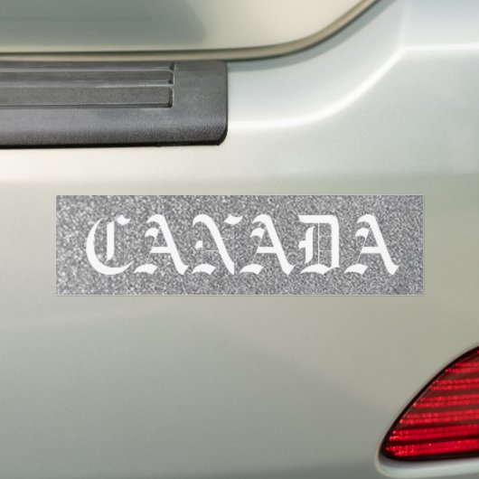canada silver bumpersticker (Op auto)