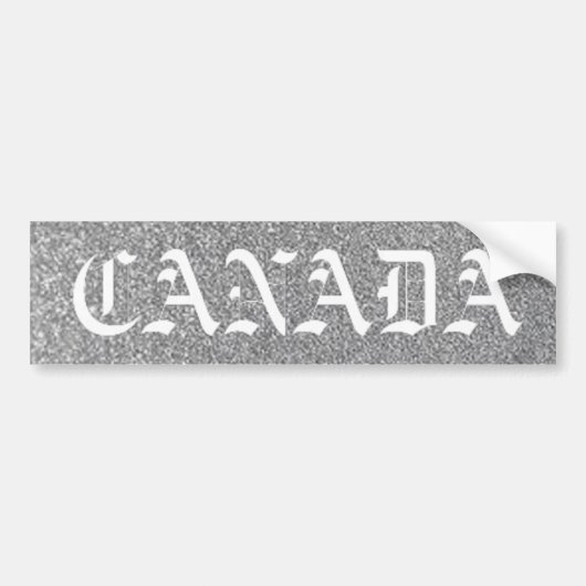 canada silver bumpersticker (Voorkant)