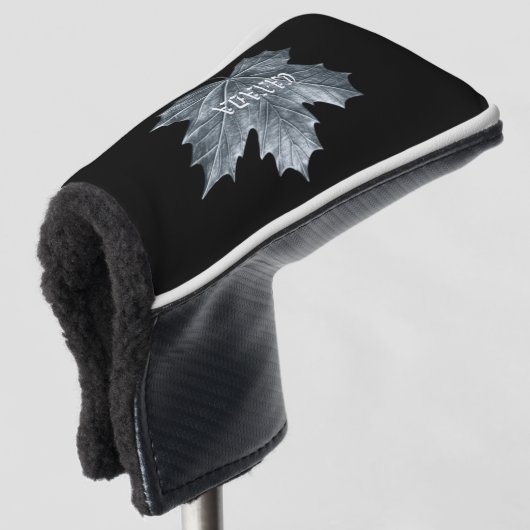 CANADA SILVER MAPLE LEAF GOLFHEADCOVER (3/4 voorkant)
