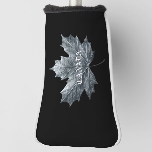 CANADA SILVER MAPLE LEAF GOLFHEADCOVER (Draai 90)
