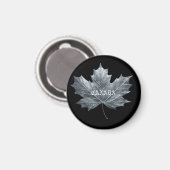 CANADA SILVER MAPLE LEAF MAGNEET (Voorkant / Achterkant)
