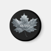 CANADA SILVER MAPLE LEAF MAGNEET (Voorkant)