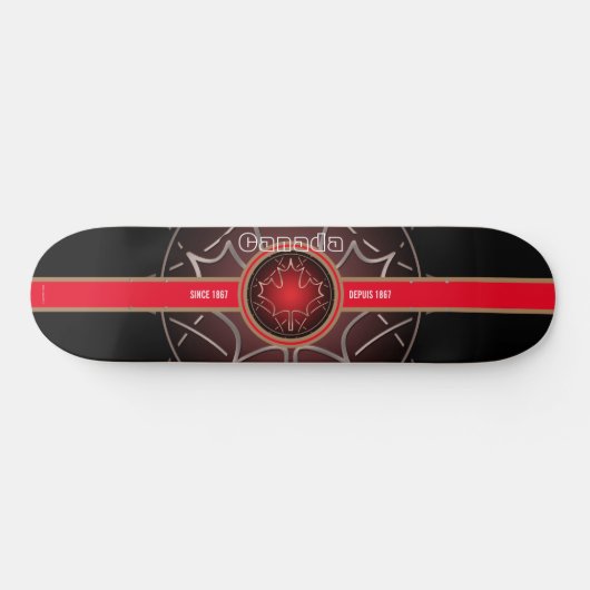 Canada Since 1867 Airbrushed Skateboard (Horizontaal)