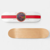 Canada sinds 1867 Aurora (Wit) Skateboard (Horizontaal)