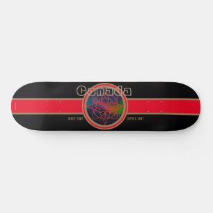 Canada sinds 1867 Aurora (Zwart) Skateboard