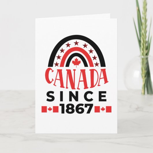 Canada sinds 1867 bedankkaart (Voorkant)
