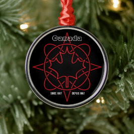 Canada sinds 1867 metalen ornament