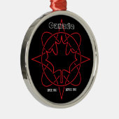 Canada sinds 1867 metalen ornament (Rechts)