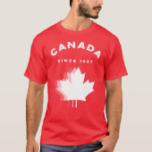 Canada sinds 1867 t-shirt (Voorkant)