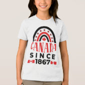 Canada sinds 1867 Tri-Blend shirt (Voorkant)