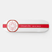 Canada sinds 1867 White Skateboard (Horizontaal)