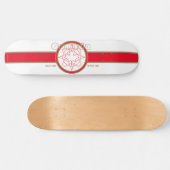 Canada sinds 1867 (Wit) Skateboard (Horizontaal)