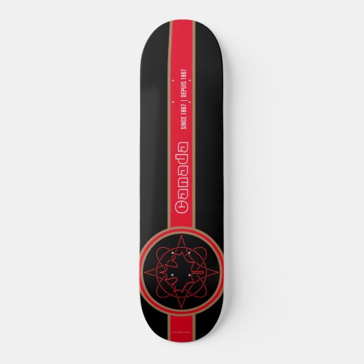 Canada sinds 1867 Zwarte Skateboard (Voorkant)