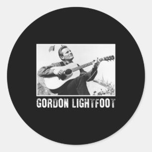 Canada Singer Gordon Lightfoot Ronde Sticker
