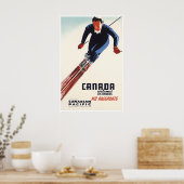 Canada Ski Poster Reis Kunst Canadian Pacific Nee (Keuken)