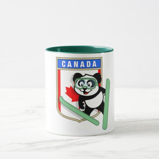 Canada Ski-springende Panda Mok (Midden)