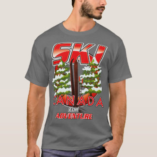 Canada Ski voor avontuur T-shirt