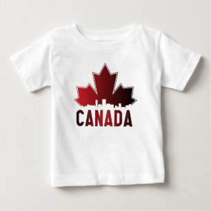 Canada Skyline Gradient Maple Leaf Patriotic