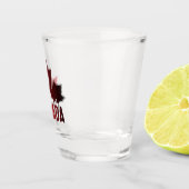 Canada Skyline Gradient Maple Leaf Patriotic Shot Glas (Rechts)