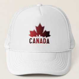 Canada Skyline Gradient Maple Leaf Patriotic Trucker Pet