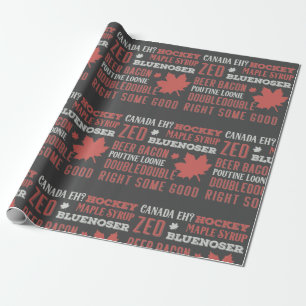 Canada Slang Subway Art Cadeaupapier