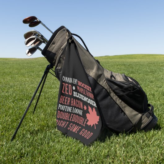 Canada Slang Subway Art Golfhanddoek (Groen)