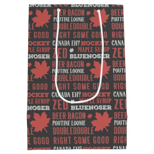 Canada Slang Subway Art Medium Cadeauzakje (Achterkant)
