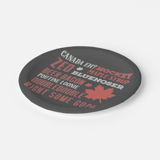 Canada Slang Subway Art Papieren Bordje (Gekanteld)