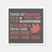 Canada Slang Subway Art Servet (Voorkant)