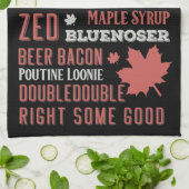 Canada Slang Subway Art Theedoek (Gevouwen)