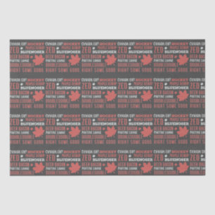 Canada Slang Subway Art Tissuepapier