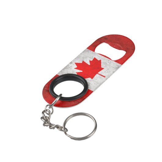 Canada Sleutelhanger Flessenopener (Achterkant Gekanteld)