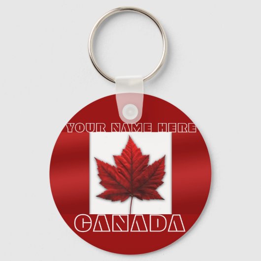 Canada Sleutelhanger - Gepersonaliseerde Canada Sl (Voorkant)