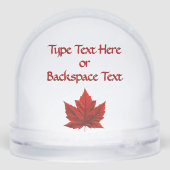 Canada Snow Globe Custom Canada Snow Globes Sneeuwbol (Achterkant)