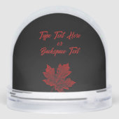 Canada Snow Globe Personalized Canada Snow Globes Sneeuwbol (Achterkant)