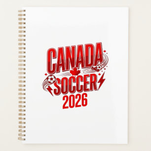 Canada Soccer 2026 Voetbal Vet Land Typografie  Planner