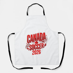 Canada Soccer 2026 Voetbal Vet Land Typografie  Schort