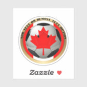 Canada Soccer Ball Sports Sticker (Vel)