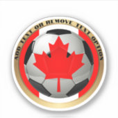 Canada Soccer Ball Sports Sticker (Voorkant)