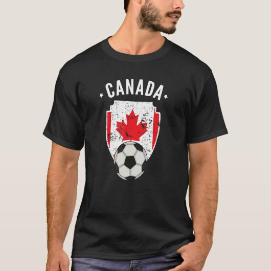 Canada Soccer Canada Flag Football Canadian Pride T-shirt (Voorkant)