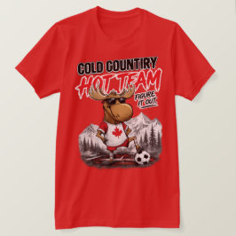 Canada Soccer Fan Grappige Eland T-Shirt