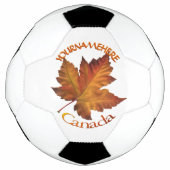 Canada Soccor Ball Personalized Maple Leaf Balls Voetbal (Voorkant)